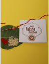 YouBella Designer Bracelet Rakhi and Greeting Card Combo Set for Brother Raksha Bandhan Gift for Brother (Style 3)